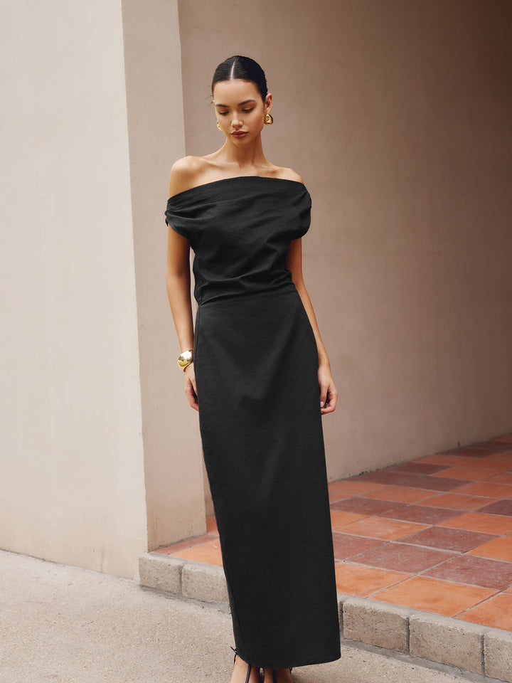 Levoire | Robe Slim Fit À Épaule Noir