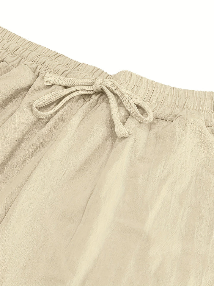 Levoire | Pantalon De Plage Pour Hommes En Coton Avec Cordons
