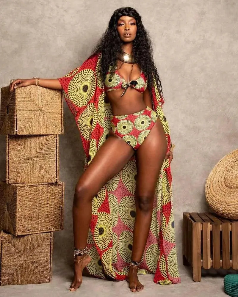 Levoire | Bikini avec un par-dessus Multicolore