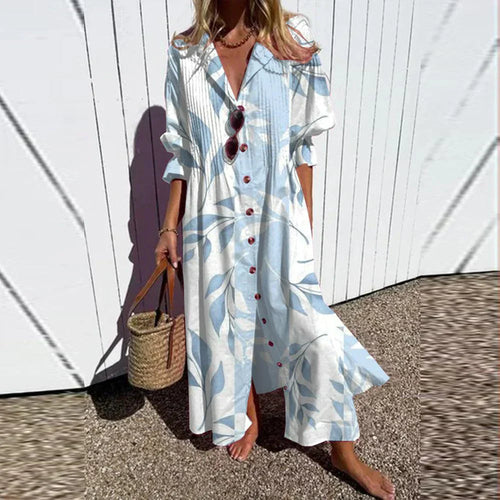 Levoire | Élégante Robe Maxi Avec Fermeture À Boutons