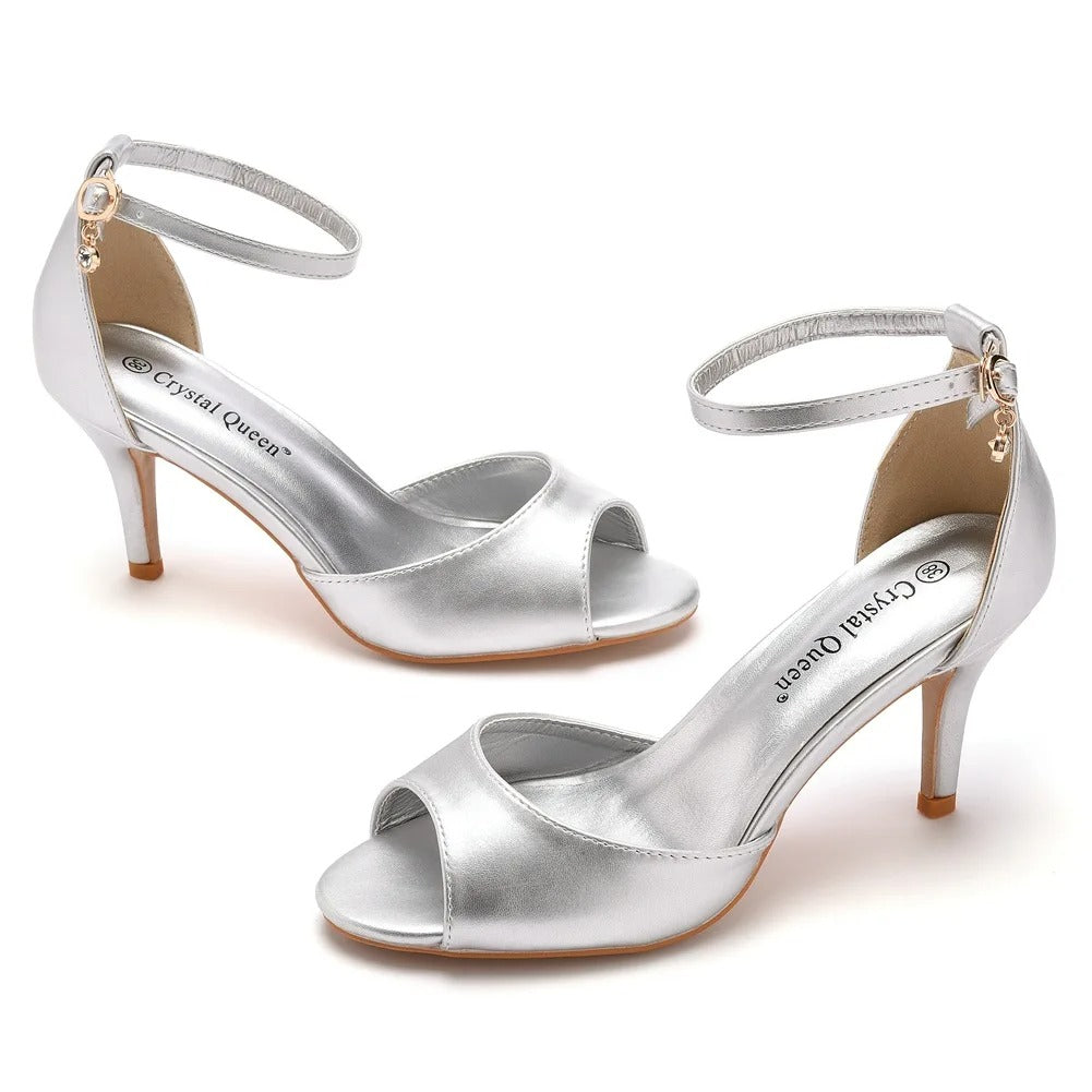 Levoire | Sandales À - Talons Pour - Femmes - Confort Argent