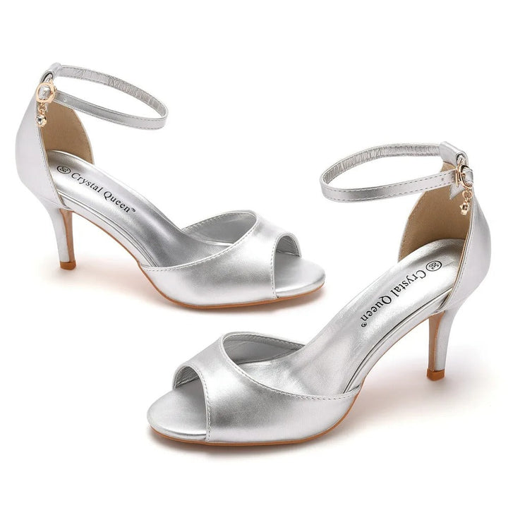 Levoire | Sandales À - Talons Pour - Femmes - Confort Argent