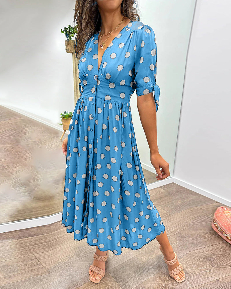 Levoire | Robe midi fleurs colorées