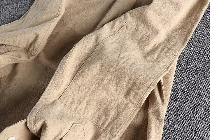Levoire | Chemise Classique Avec Design Texturé Pour Une Ambiance Automnale