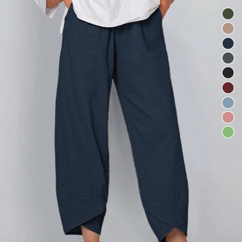 Levoire | Pantalon femme en coton léger et lin, confort d'été pour femmes