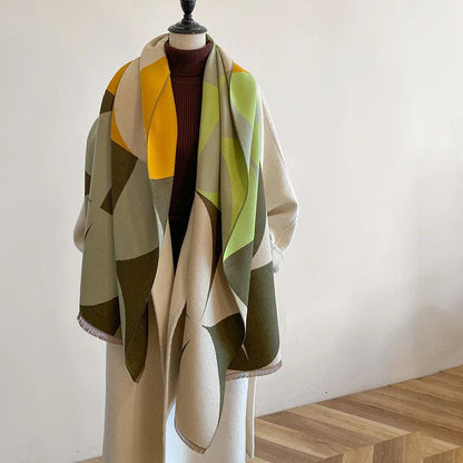 Levoire | Écharpe Chaude À Motifs Géométriques