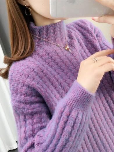 Levoire | Tendance Col Pörrökaulus Neuleesta Violet