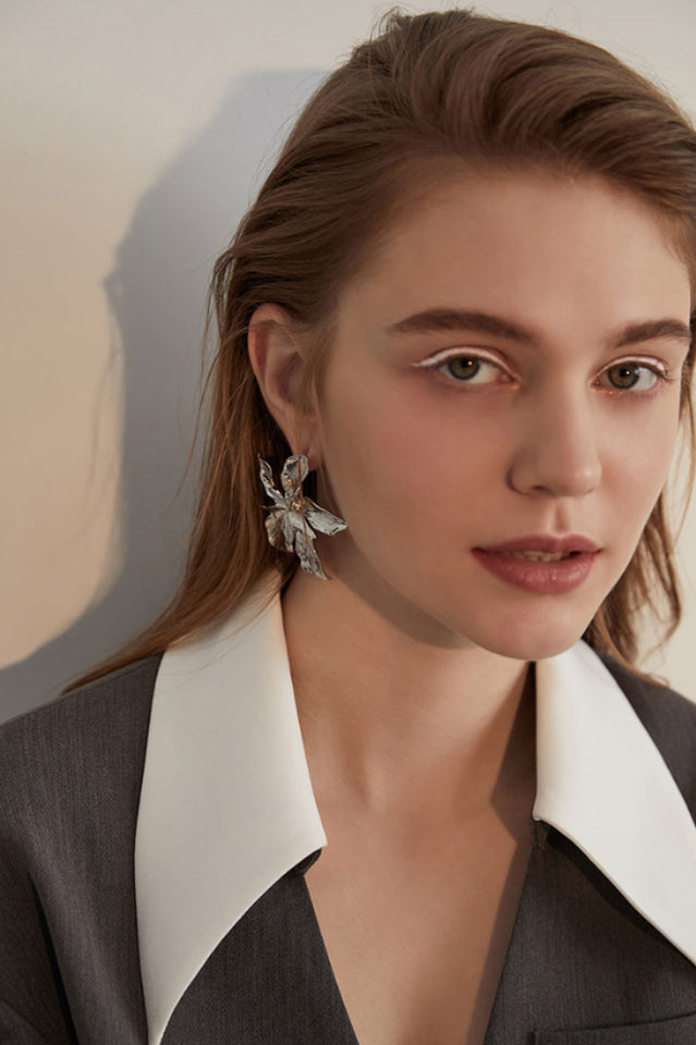 Levoire | Grandes Boucles D'Oreilles Fleuries