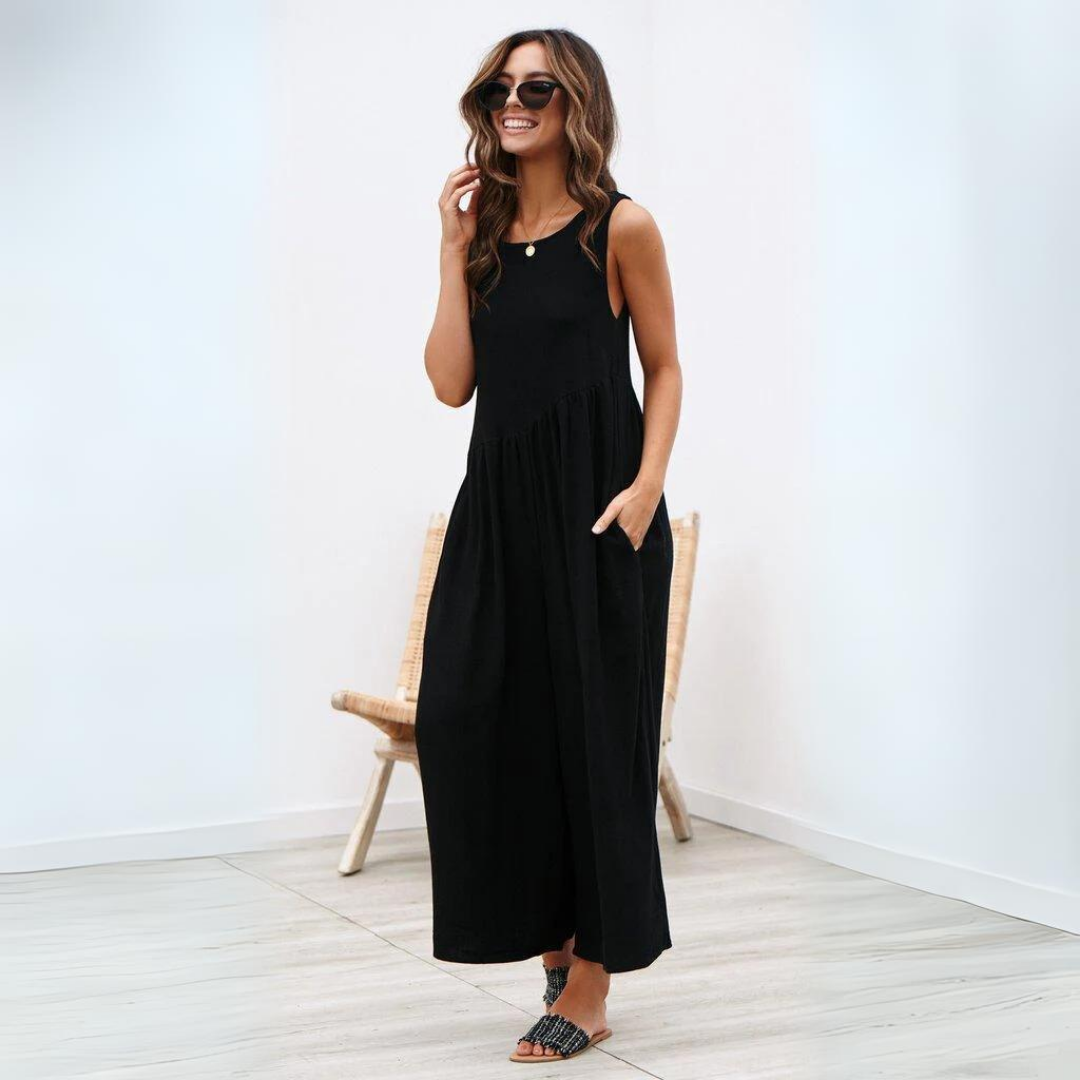 Levoire | Combinaison Sans Manches Tendance Noir