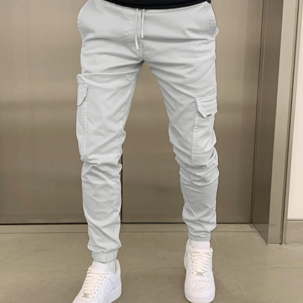 Levoire | Pantalons cargo élégants Gris