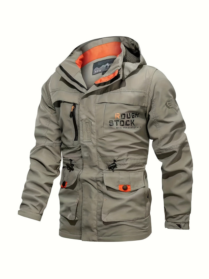 Levoire | Veste De Randonnée Pour Homme Avec Écharpe Détachable Couleur kaki