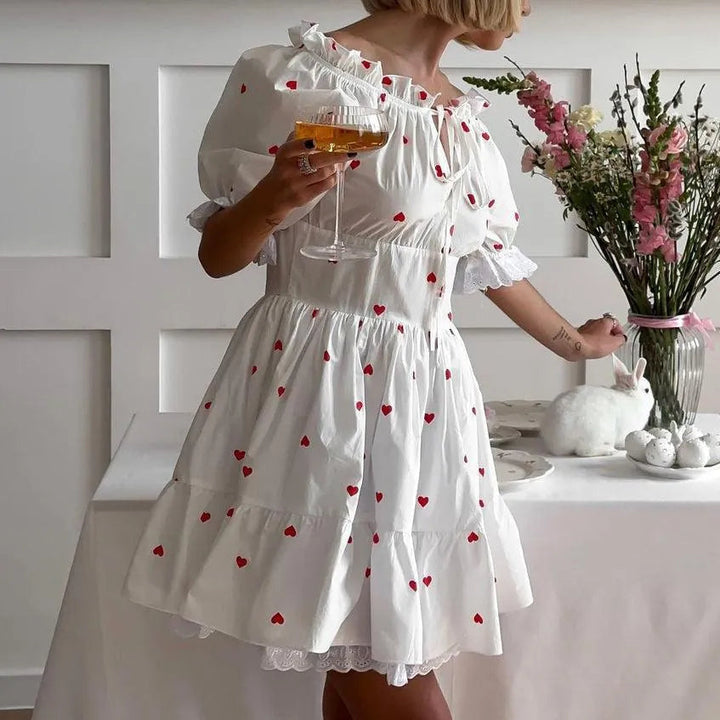 Levoire | Robe sexy avec un motif en forme de cœur et un design décolleté
