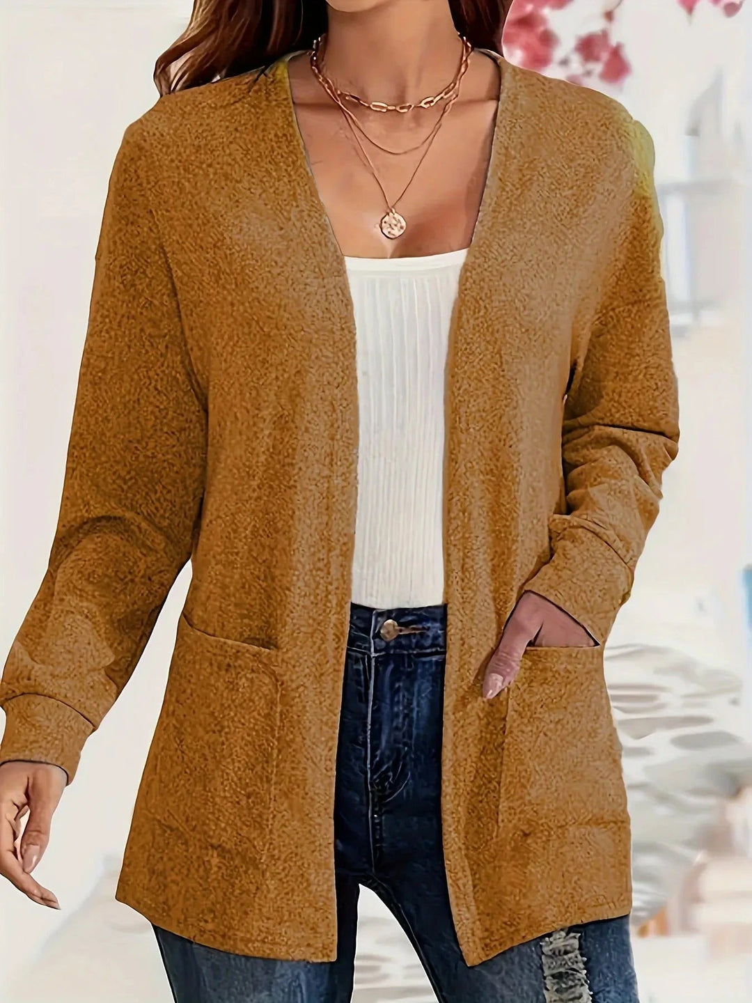 Levoire | Gilet Classique Avec Poches Braun