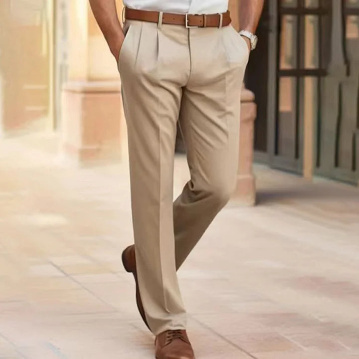 Levoire | Pantalon D'Affaires Décontracté Pour Hommes Beige