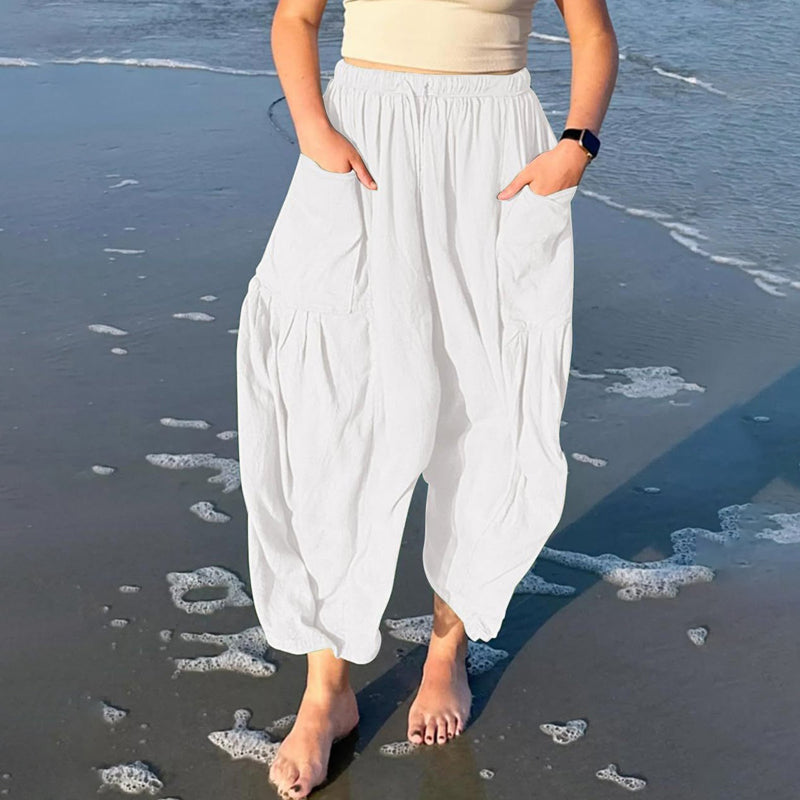 Levoire | Pantalon Décontracté Confortable Blanc