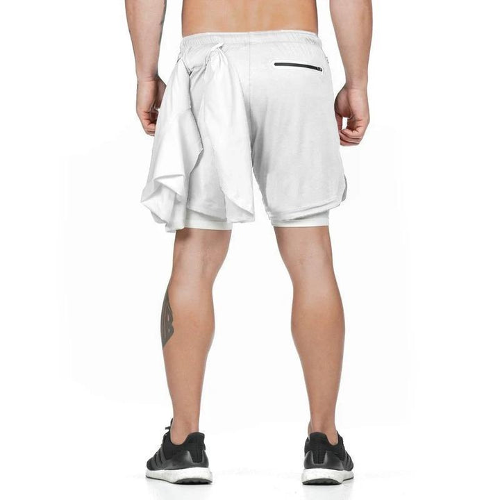 Levoire | Vêtements De Sport Shorts Courts Pour Hommes Blanc
