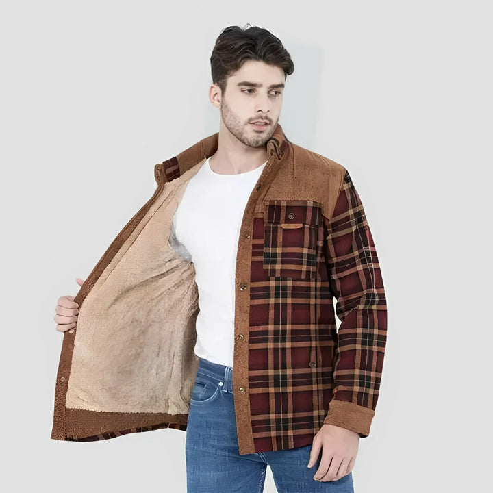 Levoire | Veste À Motifs Pour Hommes Rot 1