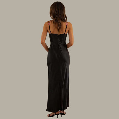 Levoire | Robe maxi satin florale