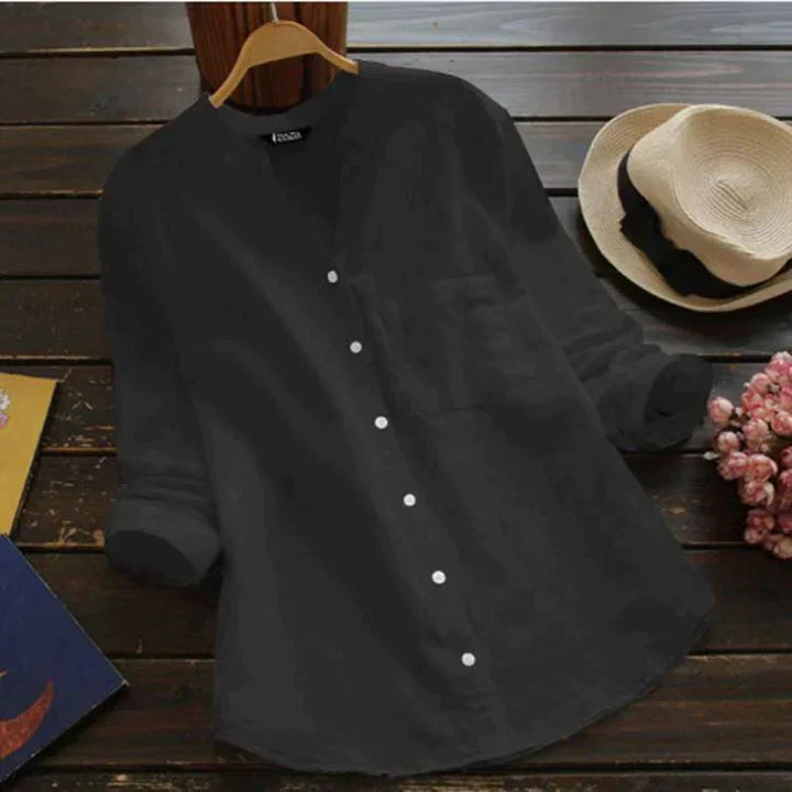 Levoire | Blouse Élégante Classique Pour Le Printemps Noir