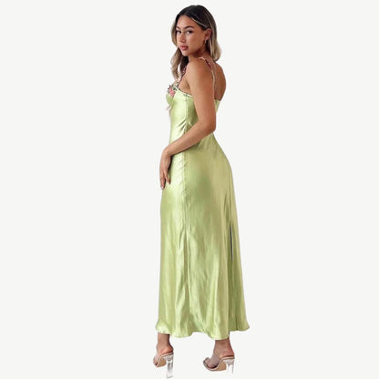 Levoire | Robe maxi satin florale
