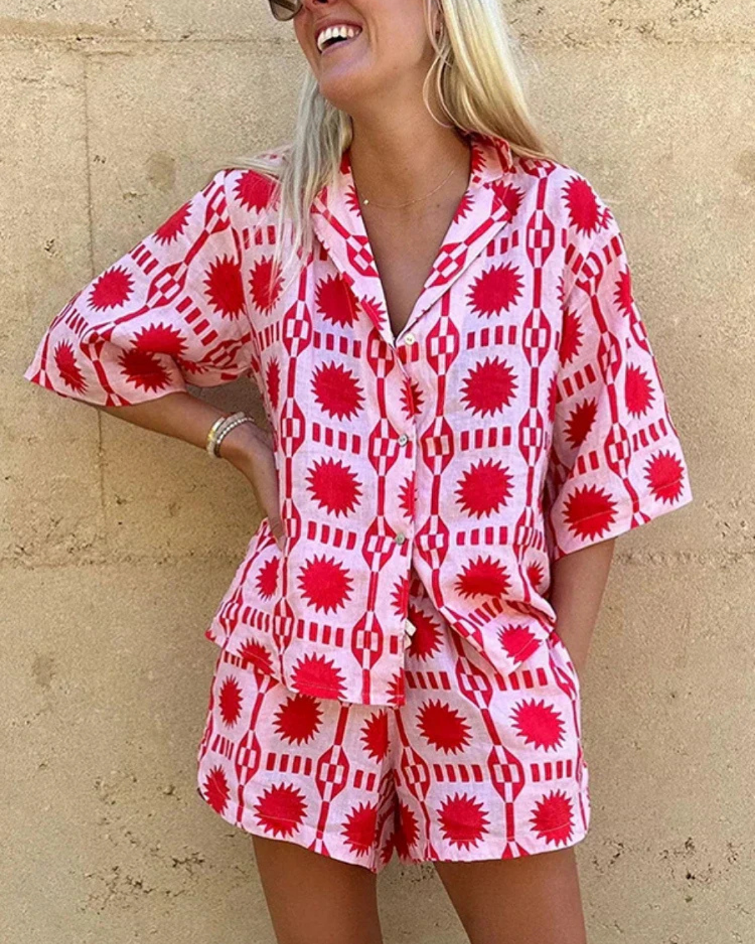 Levoire | Ensemble d'été deux pièces avec motif ludique