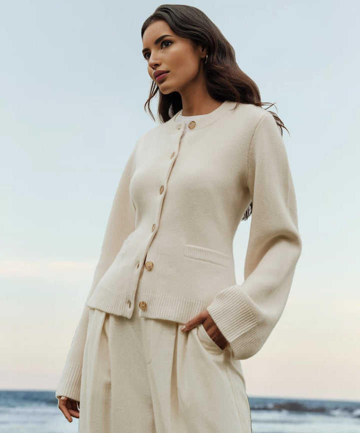 Levoire | Must Have Gilet En Tricot Beige