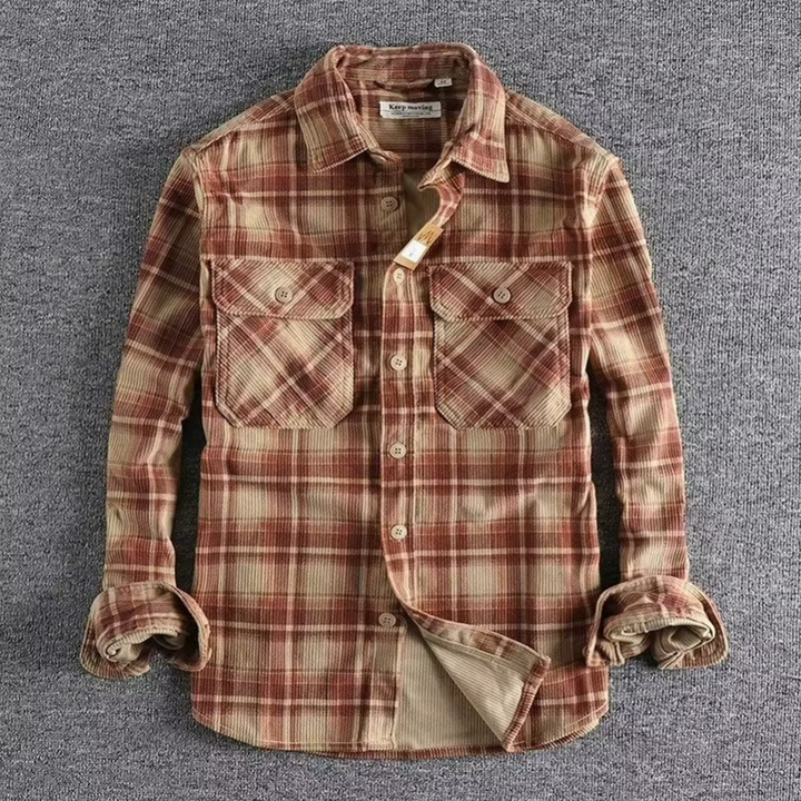 Levoire | Chemise à carreaux en flanelle Rot