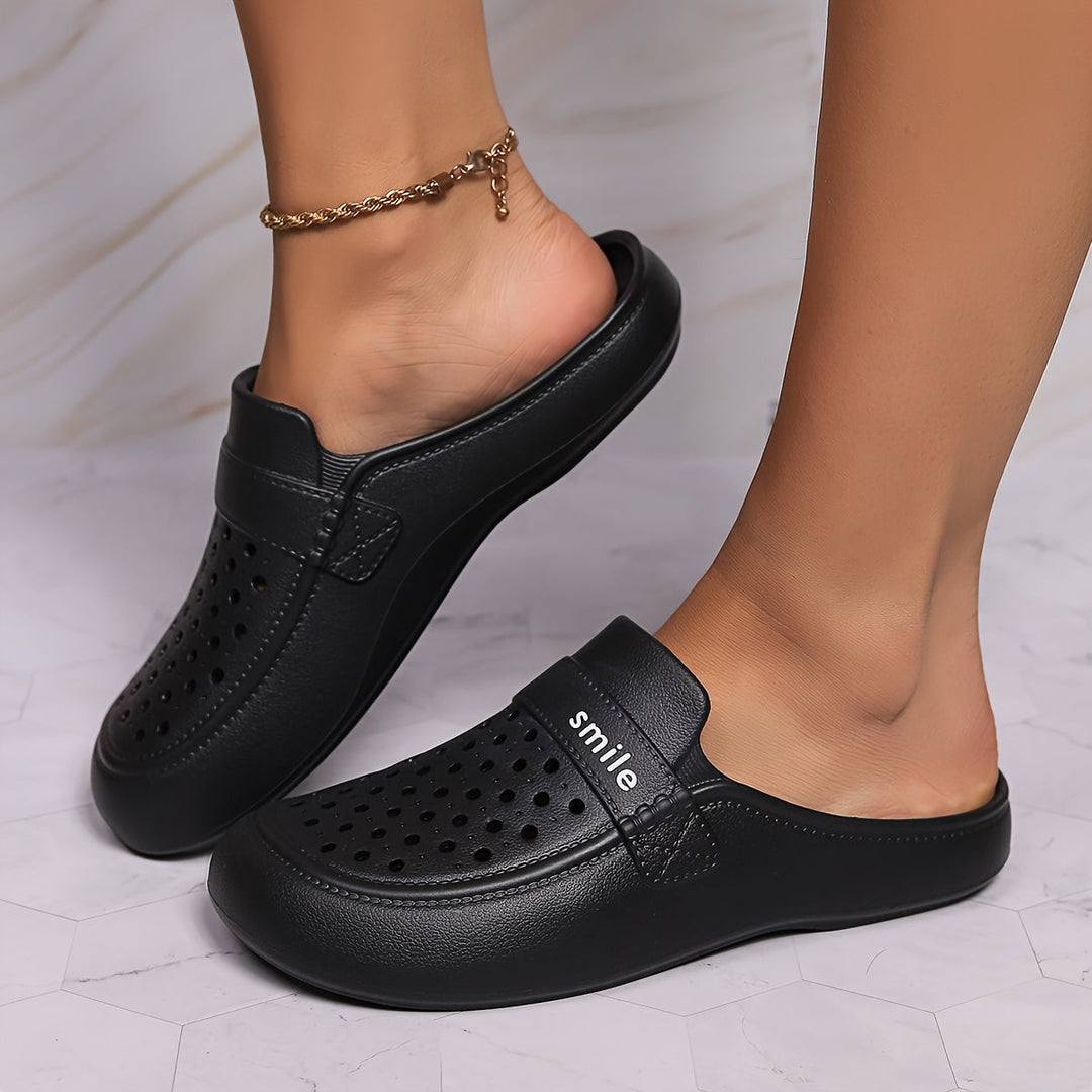 Levoire | Imprimé De Lettre Eva Chaussures En Bois Avec Semelle Souple