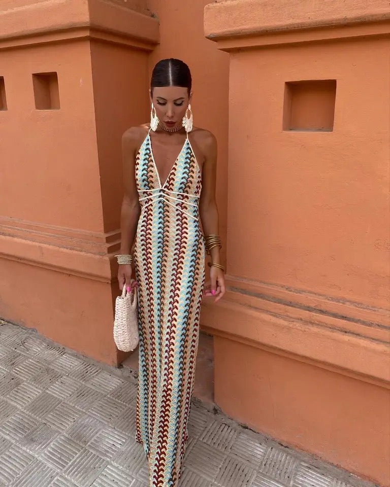 Levoire | Robe Maxi D'Été Avec Motif Au Crochet