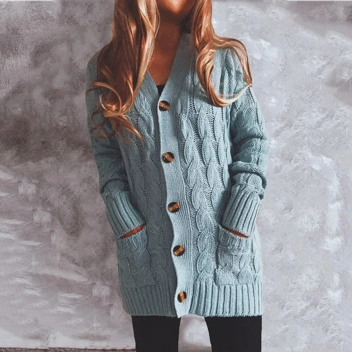Levoire | Gilet à col haut pour femmes avec design en maille à cape Heltturkoos