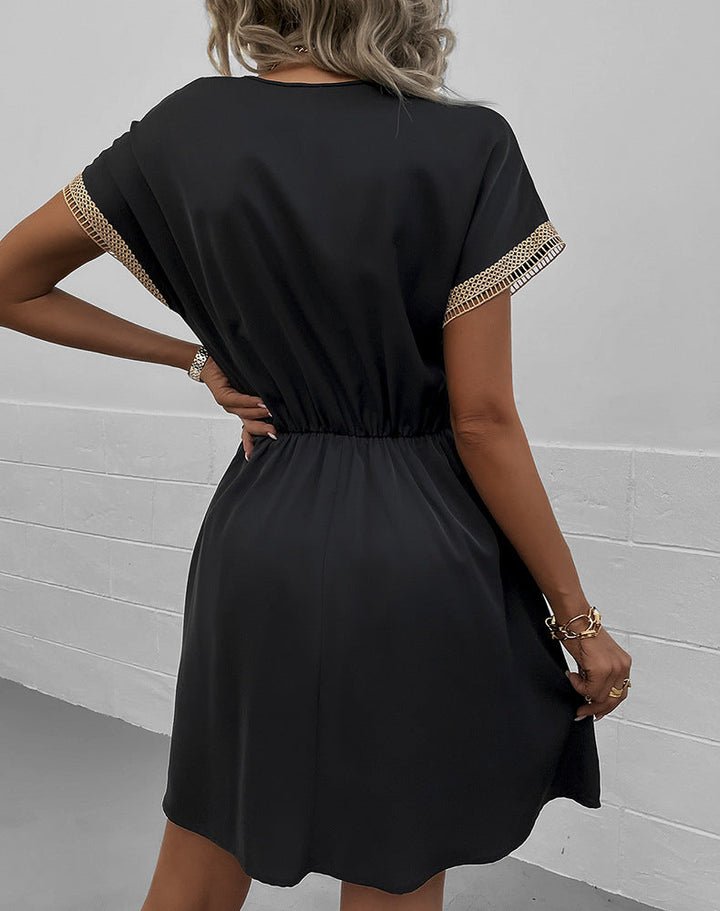 Levoire | Robe Courte Avec Des Franges