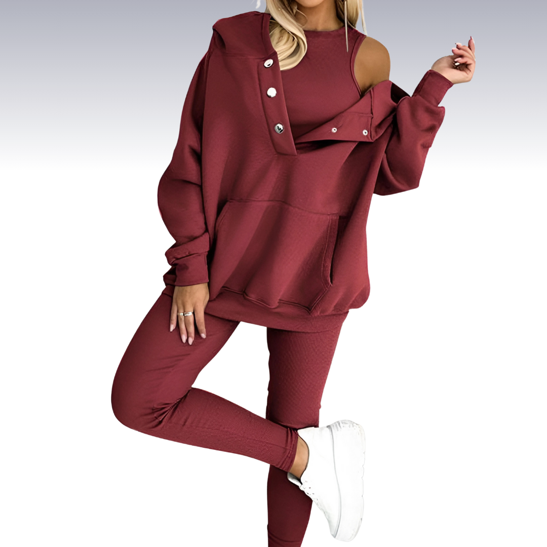 Levoire | Ensemble De Vêtements De Sport 3 Pièces Rot