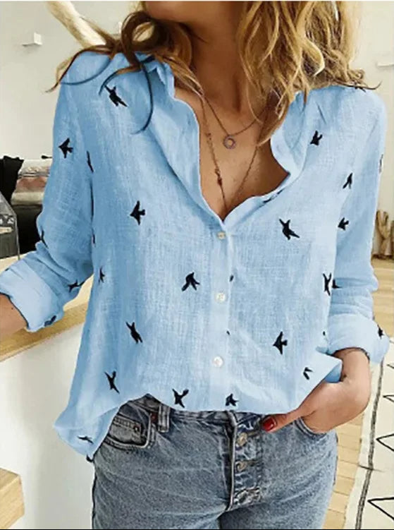 Levoire | T-shirt en lin pour les vendanges sans manches Bleu