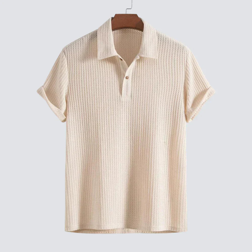 Levoire | Top Court Dentelle Élégant Beige S