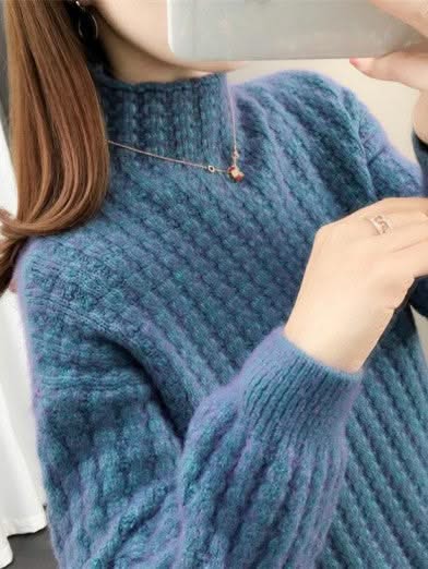 Levoire | Tendance Col Pörrökaulus Neuleesta Bleu