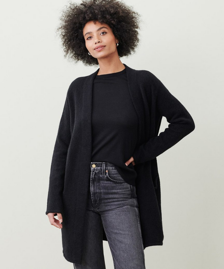 Levoire | Chauffe Pull Femmes Long Noir