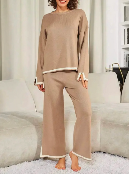 Levoire | Ensemble Deux Pièces Khaki Ensemble à manches longues