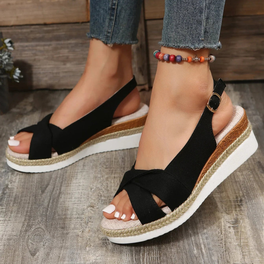 Levoire | Sandalette à talon pour femmes Noir