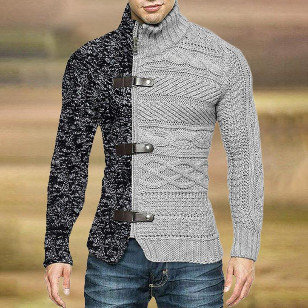 Levoire | Pull Ajusté Avec Des Boutons Métal gris