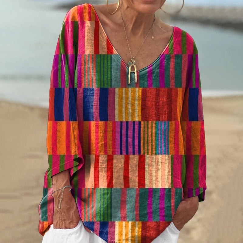 Levoire | Shirt À Imprimé Géométrique Coloré Multicolore