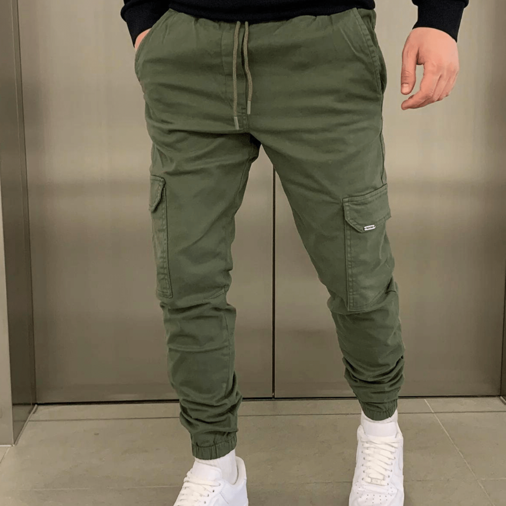 Levoire | Pantalons cargo élégants Vert
