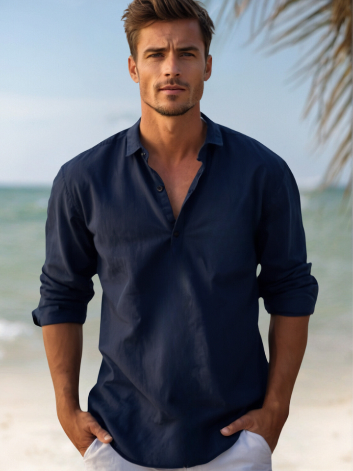 Levoire | Chemise en lin élégante pour hommes en été