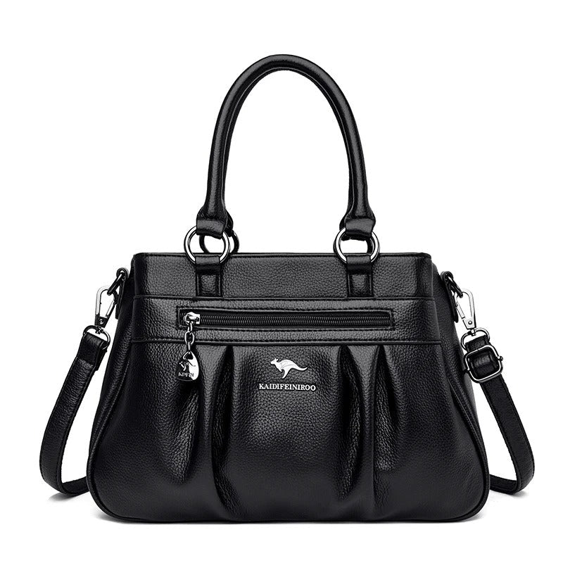 Levoire | Sac À Main De Luxe En Cuir Végan Pour Femmes Musta
