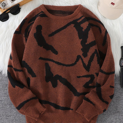 Levoire | Pull Homme Stylé Avec Impression Graffiti