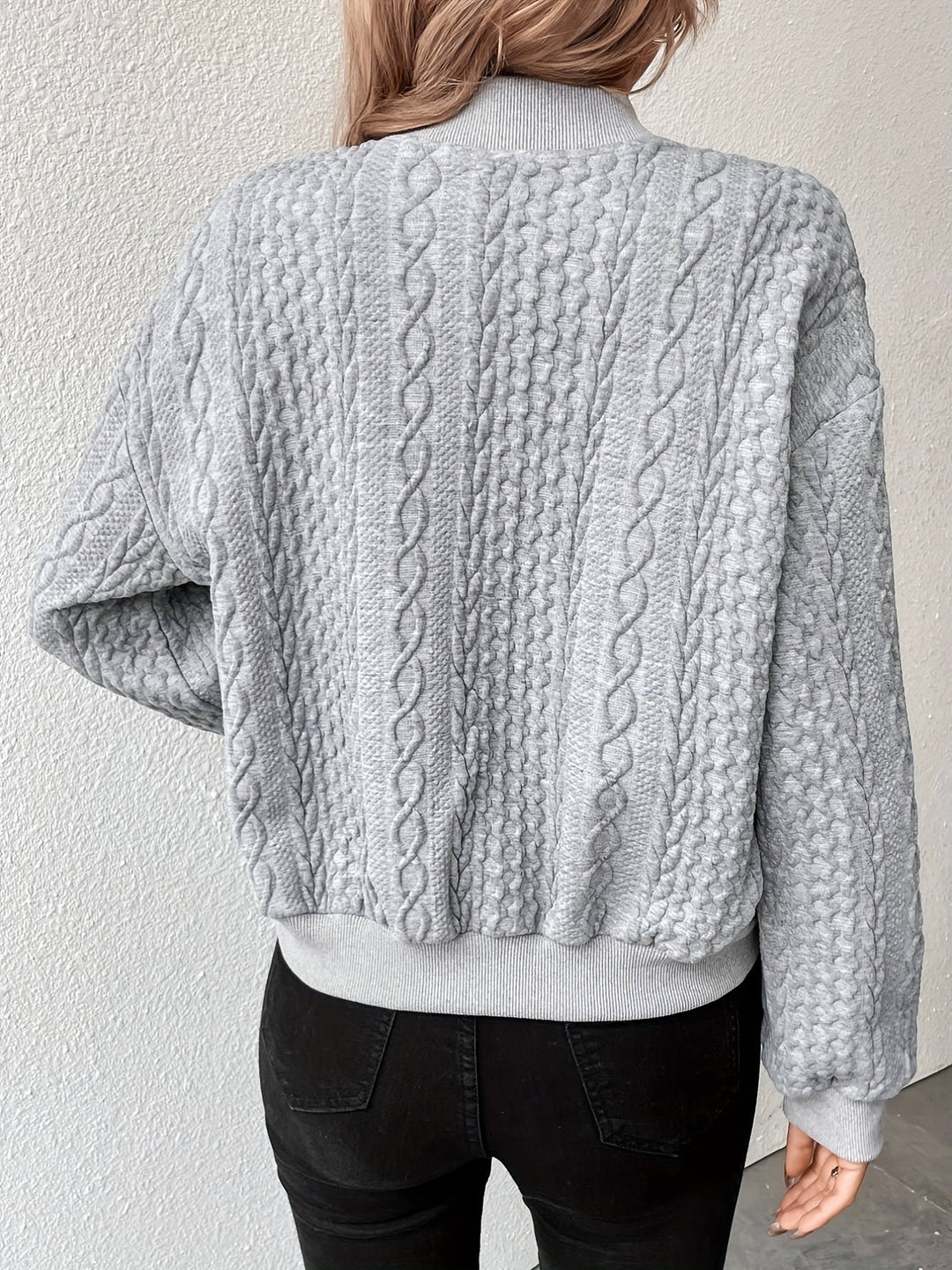 Levoire | Solidot Bomber Jacket Avec Texture De Bouton