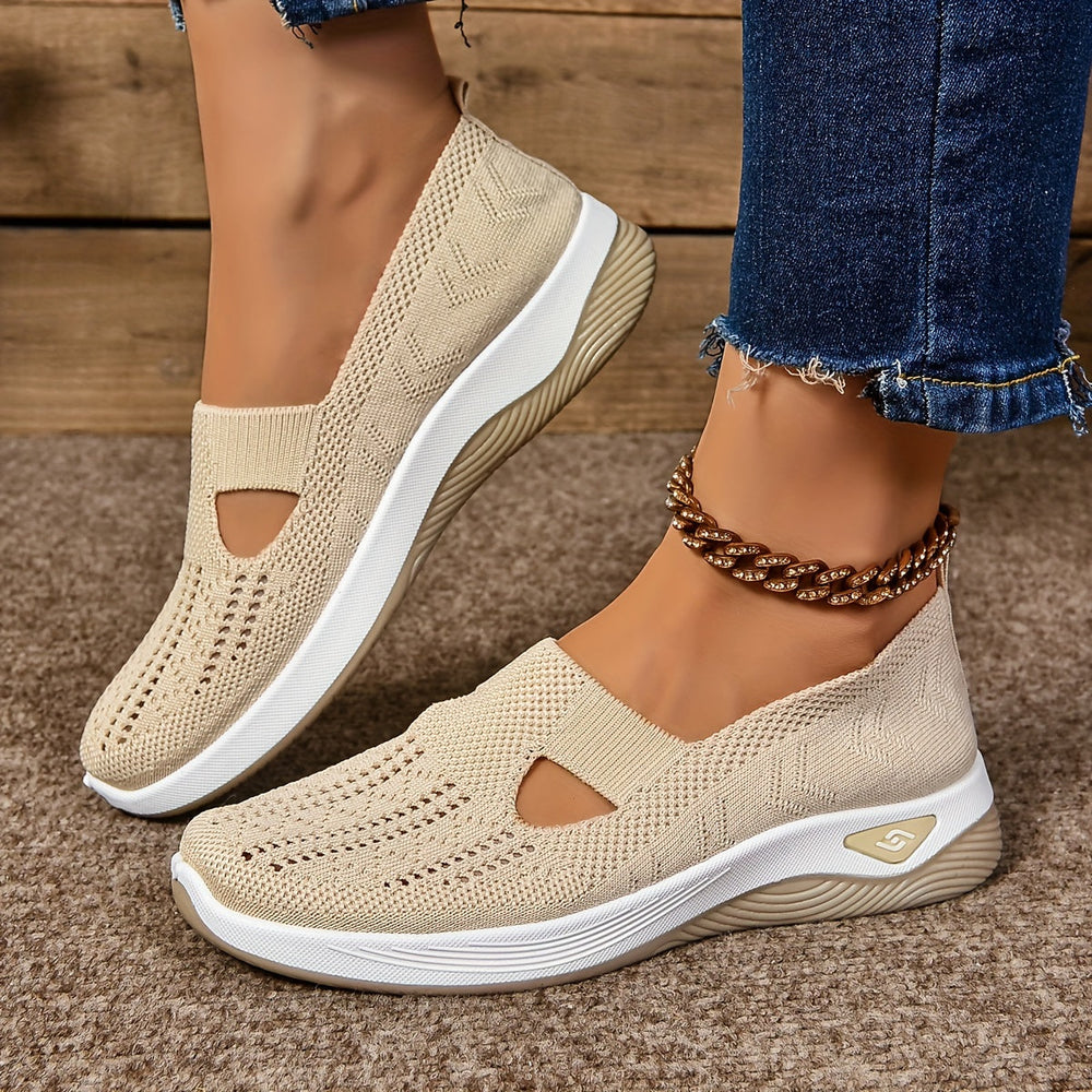 Levoire | Sneakers Orthopédiques Respirants À Enfiler Pour Femmes Crème
