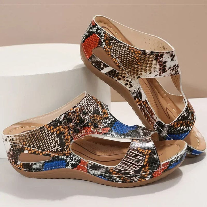 Levoire | Femmes Talons Compensés Avec Design Floral