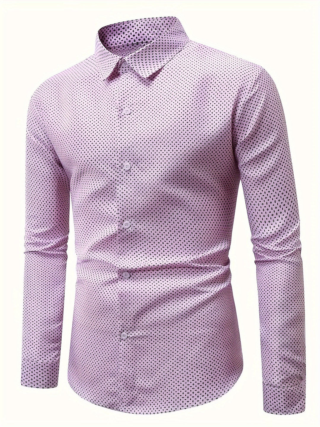 Levoire | Chemise Pour Homme Avec Un Col Retourné Tendance Et Des Manches Longues La couleur de Rosan
