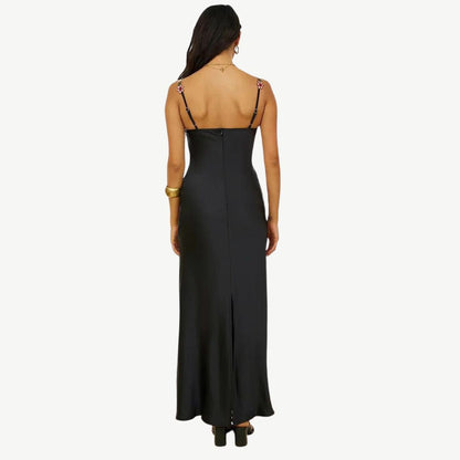 Levoire | Robe maxi satin florale
