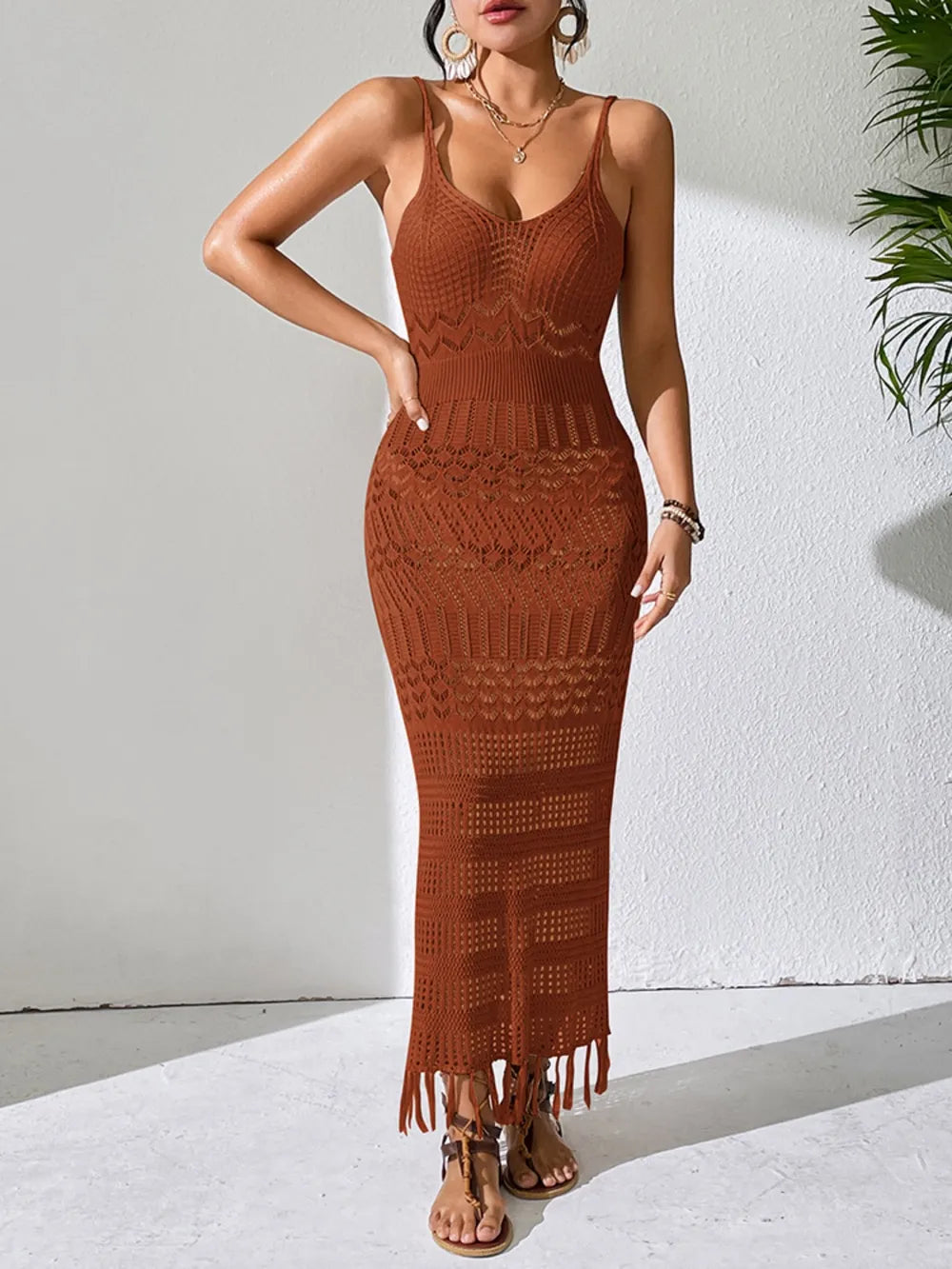 Levoire | Décolleté En Surplis Robe Maxi Sans Manches